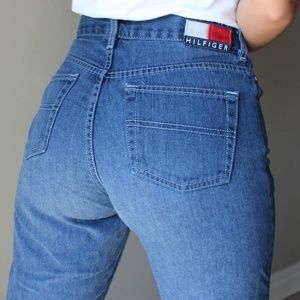 TOMMY HILFIGER JEANS blue denim straightleg jeans